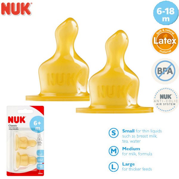 nuk latex slow flow teats