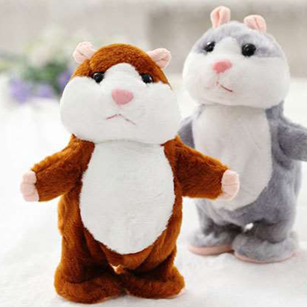 Talking Hamster Ea Plush Toy Pet Xmas Gift Record Cute Nod Mouse Chat Mimicry Electronic Pets