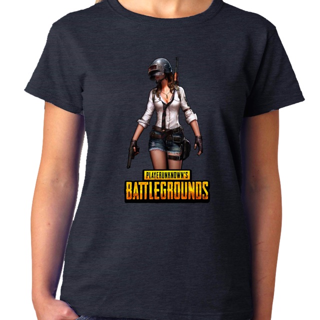 PUBG Tshirt / Baju PUBG Team Skydive woman gamer Tshirt Cotton Long