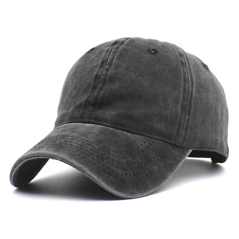 solid black dad hat