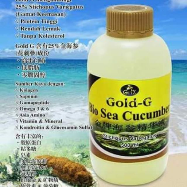 GoldG Bio Sea Cucumber x 6 bottles(6 in 1 box) Shopee Malaysia