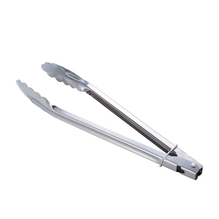 Stainless Steel Tong Food Clip BBQ Tongs Tweezer Penyepit Makanan