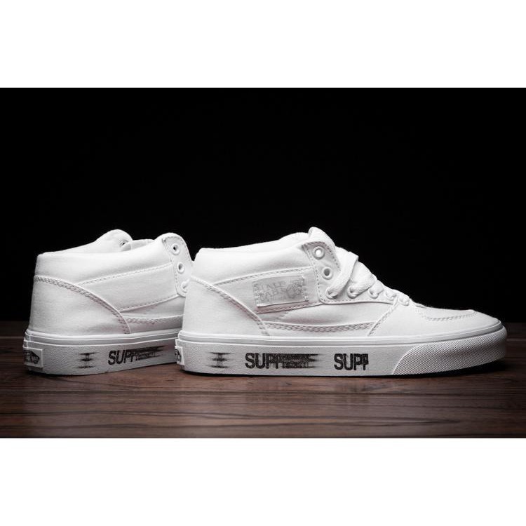 vans half cab all white