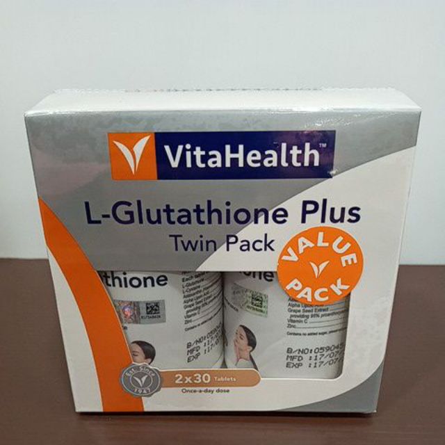 VitaHealth L-Glutathione Plus Twin Pack (2×30 tablets) | Shopee Malaysia