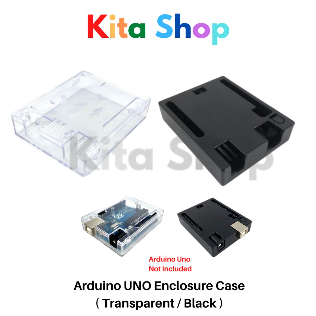 Arduino UNO Enclosure Case ( Transparent / Black ) | Shopee Malaysia