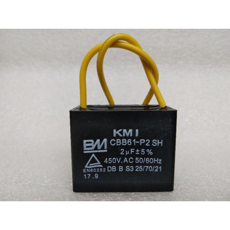 CBB61 CAPACITOR BM 2UF 450VAC (P2) KIPAS KAPASITOR (for All Brand ...