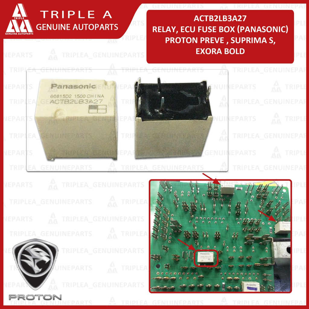 Actb Lb A Proton Genuine Preve Exora Bold Suprima S Fuse Box Relay Panasonic Shopee Malaysia