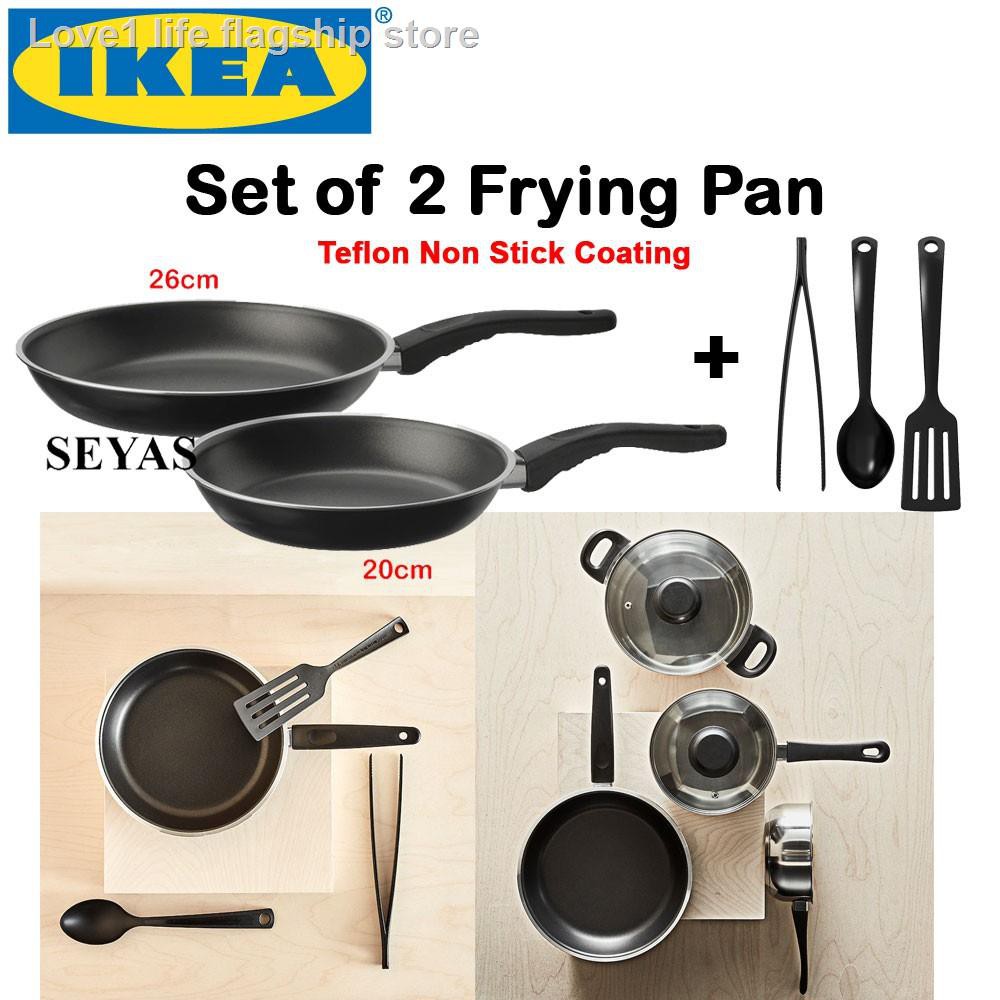 All Five Fold Kuali Frying Pan Ikea Kavalkad 24cm Non Stick Pfoa Free Periuk Rak Dapur Spice Rack Shopee Malaysia