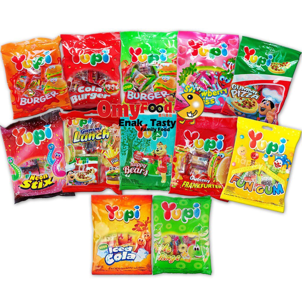 Yupi Gummy Candy [Burger/Cola Burger/Sour Burger/Strawberry Kiss/Gummy