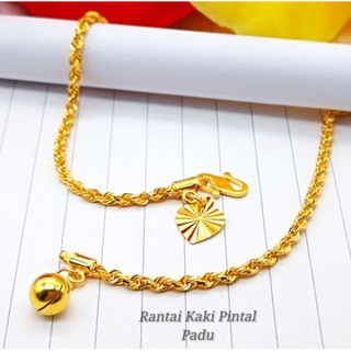 Buy Laela Rantai Kaki Pintal Bubut Padu Emas Tulen 916 Seetracker Malaysia