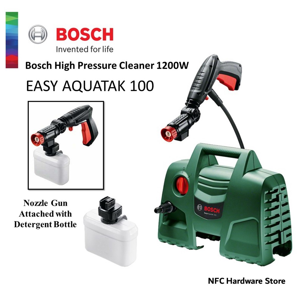 Bosch Easy Aqt 100 Aquatak High Pressure Washer 1200 W 100 Bars 1450