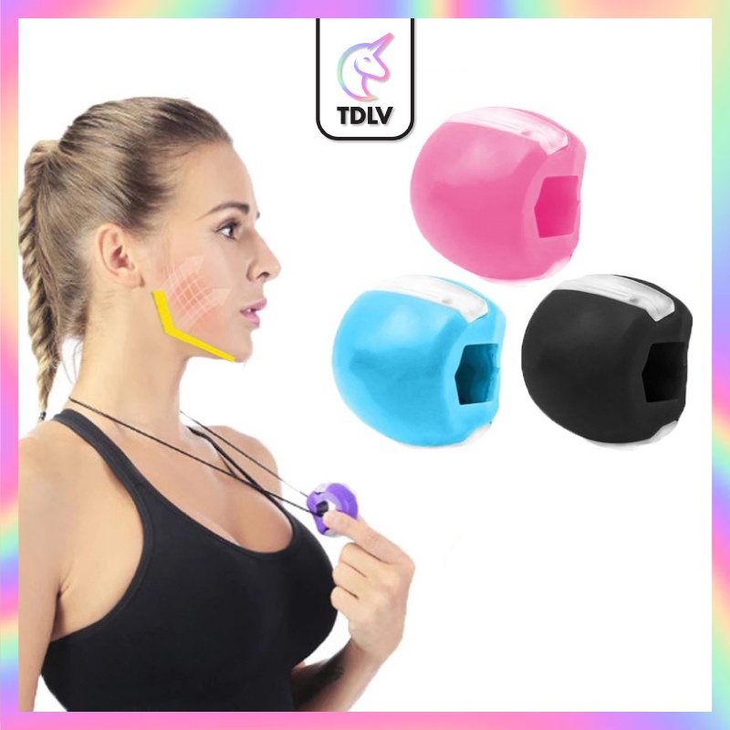 TDLV Face Fitness Ball Jaw trainer Jawline Exercise Ball Neck Face Toning Jaw Facial Toner Exerciser Trainer