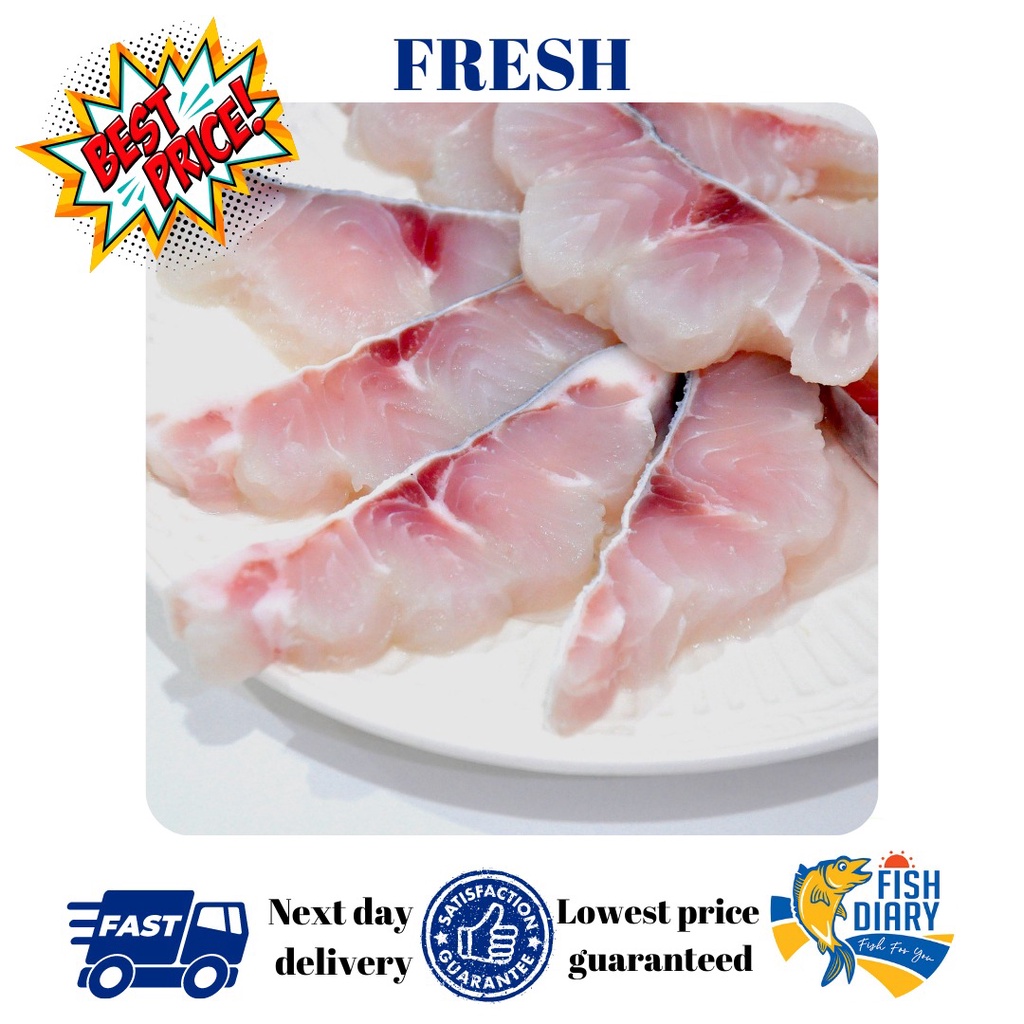 【Penang area only】 Patin slice 巴丁鱼片 1kg (FREE DELIVERY for purchase RM120+)