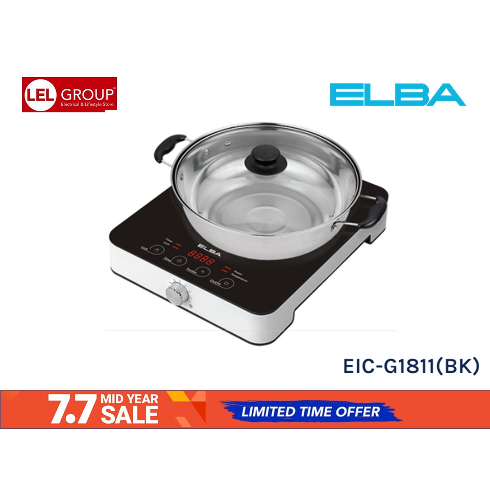 ELBA 1,800W INDUCTION COOKER EICG1811(BK) Shopee Malaysia