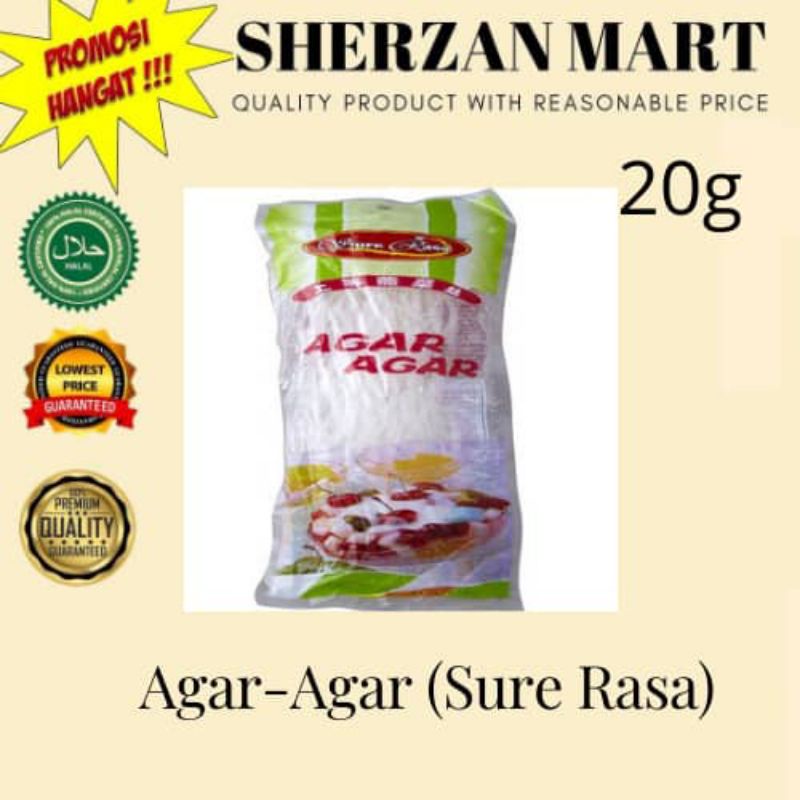 Agar-Agar / Jelly Sure Rasa - 20g (Halal) | Shopee Malaysia
