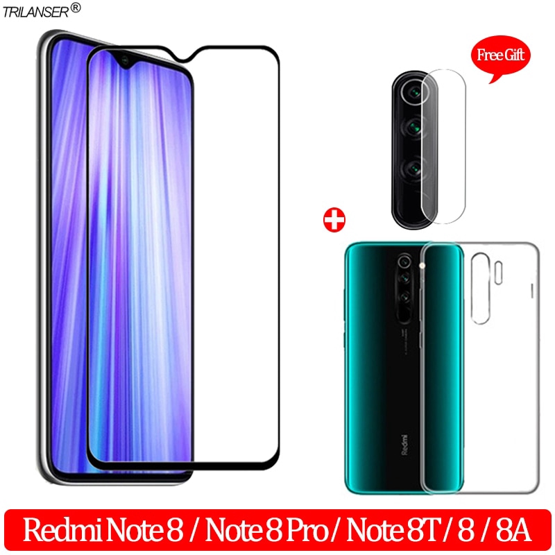 3 In 1 Glass Case For Redmi Note 8t Screen Protector Tempered Glass Redmi 8a 8 Camera 1480