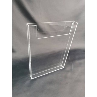 Acrylic A4 Wall Mounted Document /Clipboard /File / Brochure Holder