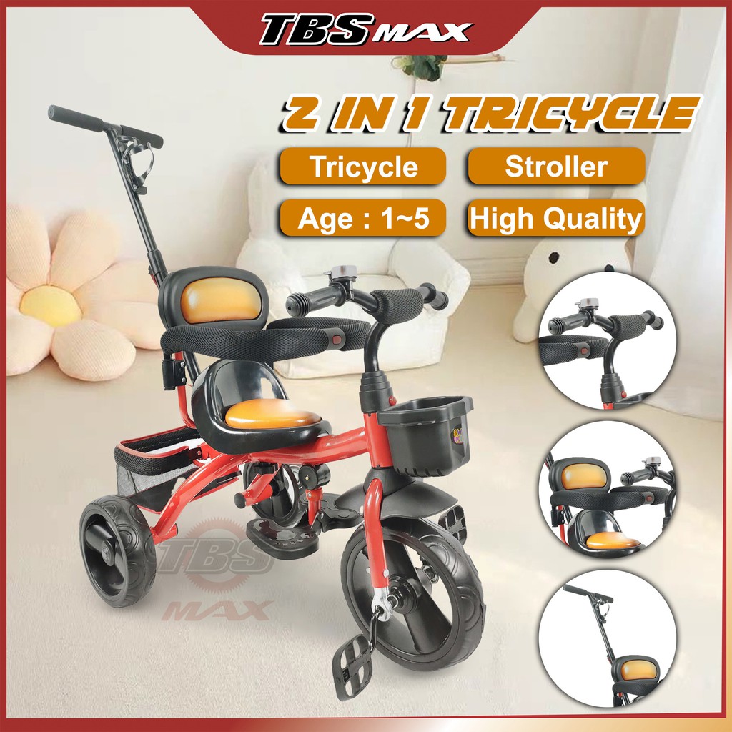 [PREMIUM QUALITY] 2 IN 1 Sweet Kids Child Tricycle Bicycle / Tricycle