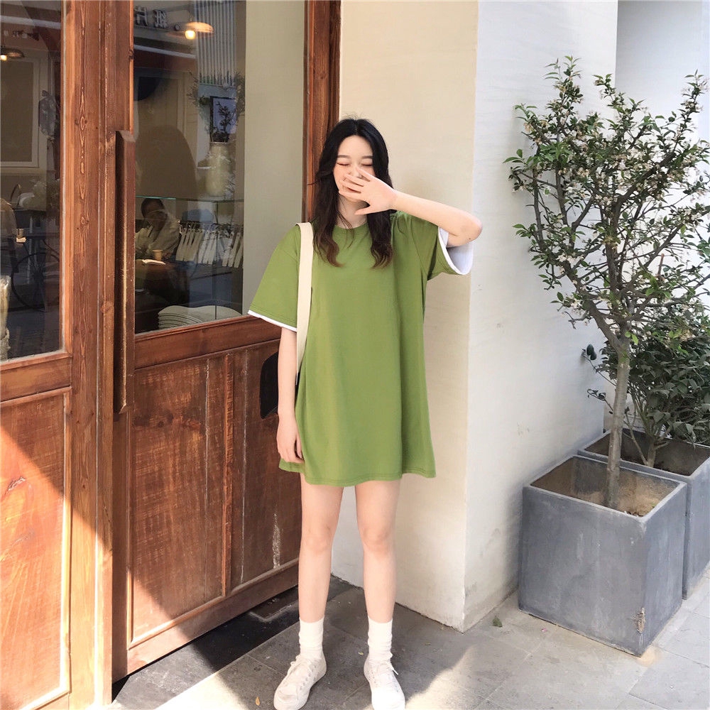 layered look t shirt dress