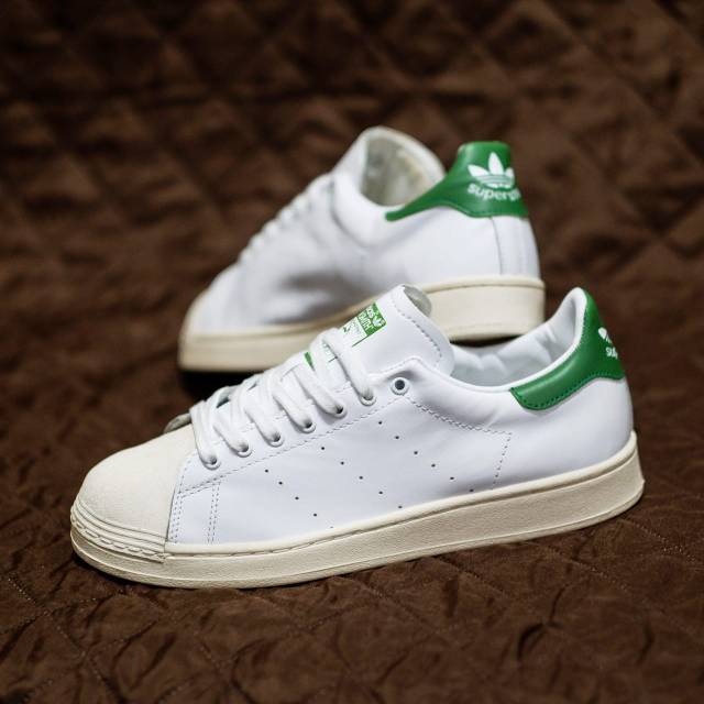 Adidas Superstan Og White Green Original | Shopee Malaysia