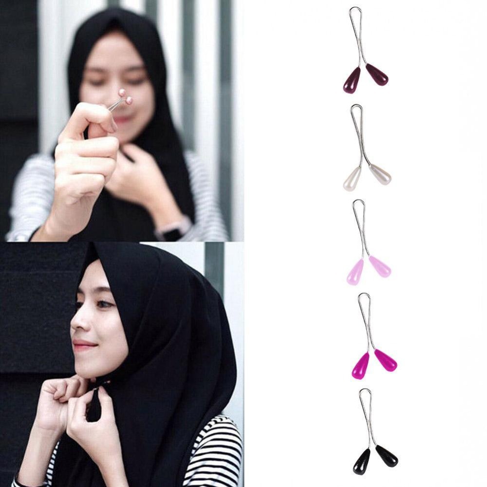 LISA New Fashion scarf clip U-shaped klip Tudung kerongsang neck clip brooch Lady Hijab Pin