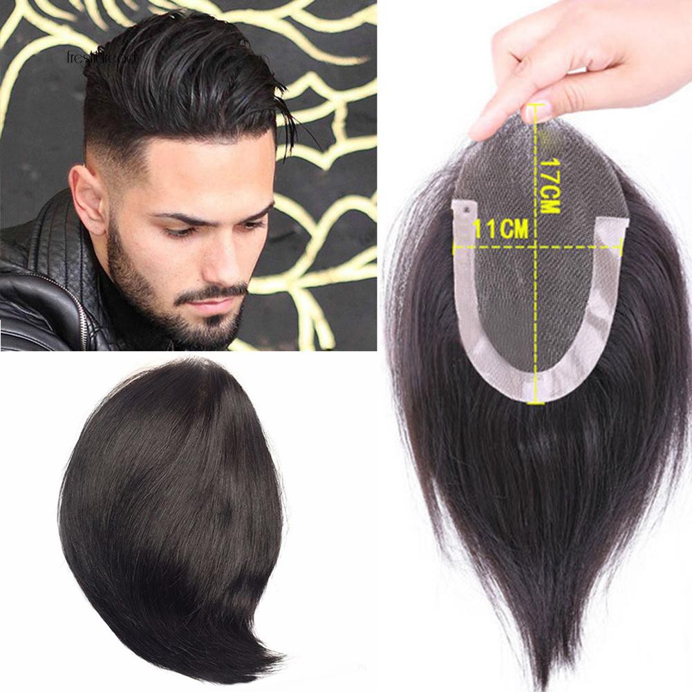 Fresh Fashion Quiff Men Wig Natural Color Human Hair Party Club