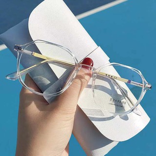 [In Stock] Round Spek Spec Anti Blue Light Blocking Glass transparent spectacles Frame Glasses cermin mata UV Glass 眼镜框