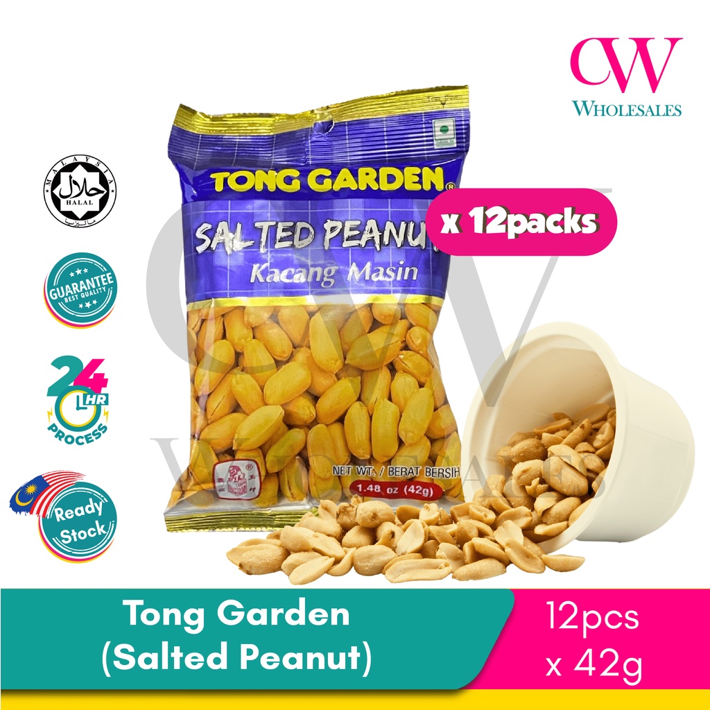Tong Garden's SALTED PEANUT (Kacang Masin) 12g x 42g Shopee Malaysia
