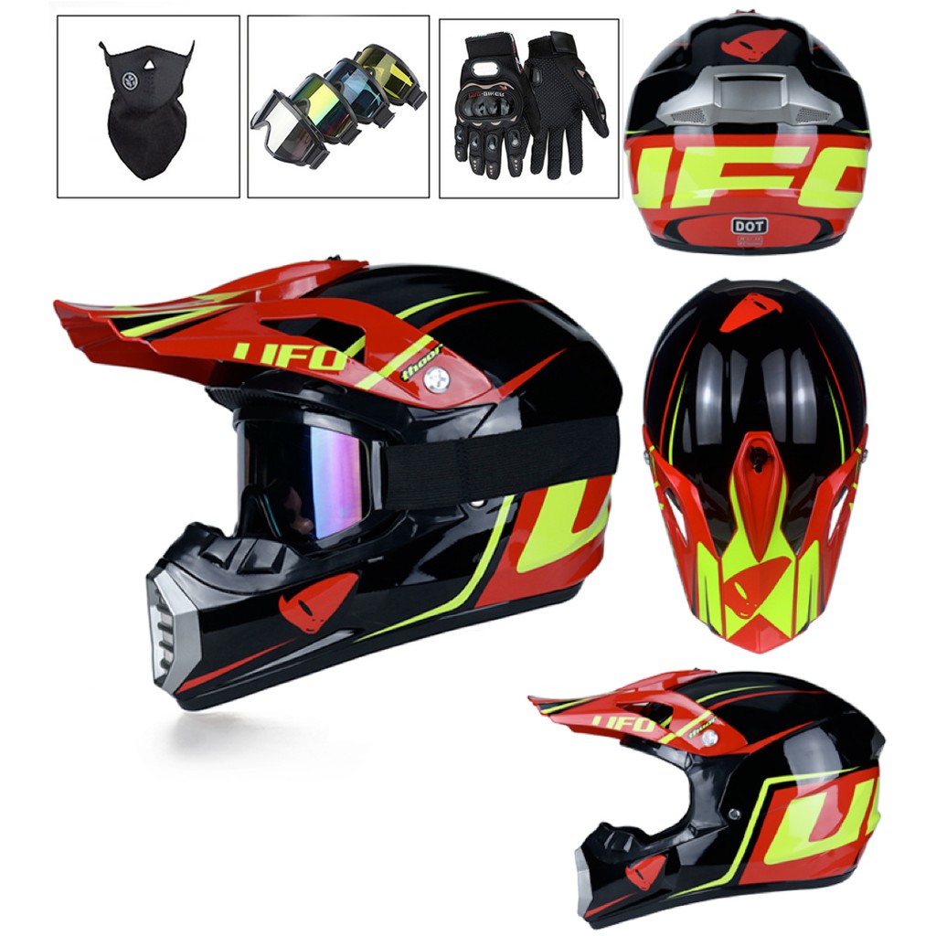 off road helmet goggles