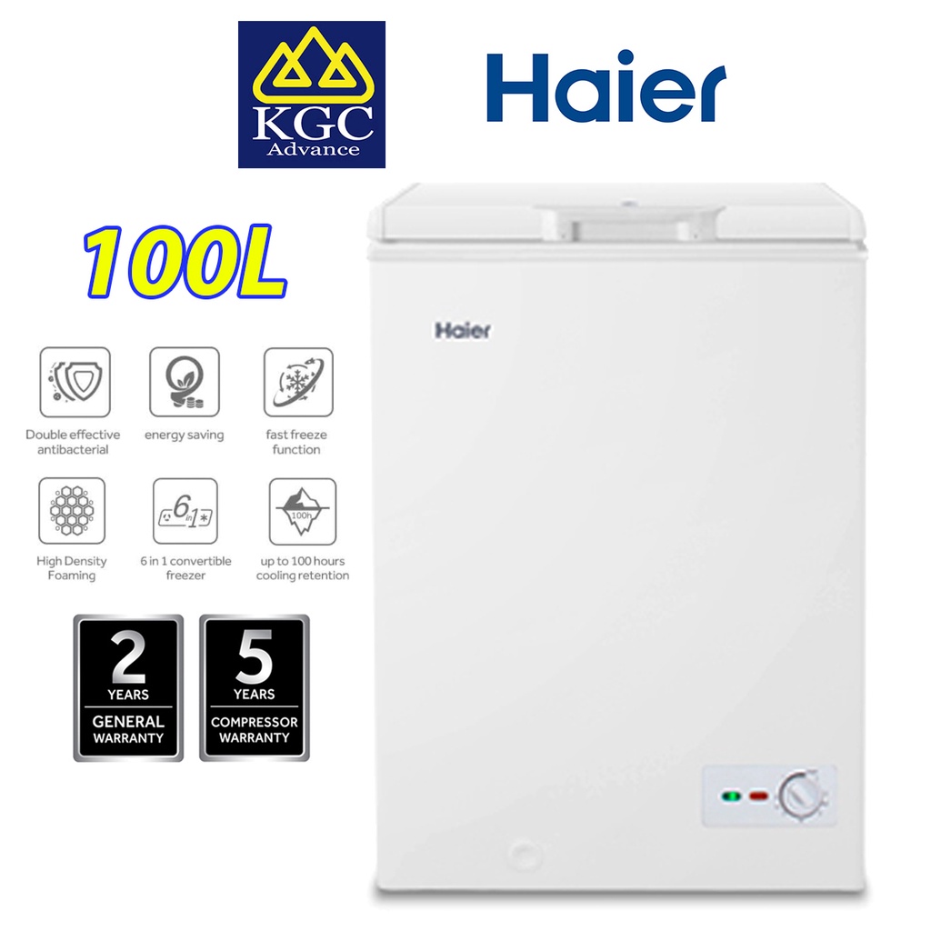 Haier (100L) Chest Freezer BD138HMC Shopee Malaysia