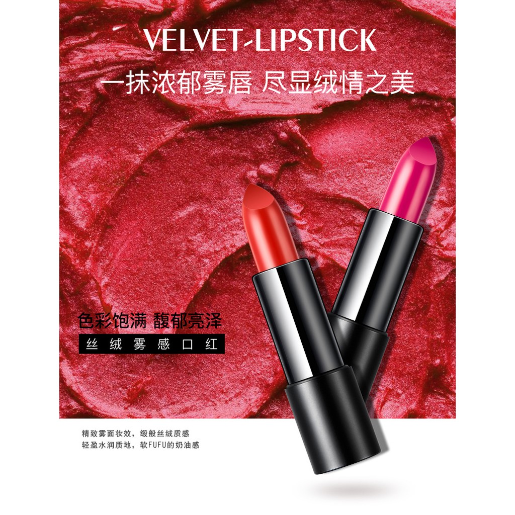 Hengfei nude color cherry color 6-color lipstick lasting moisturizing  lipstick clarinet | Shopee Malaysia