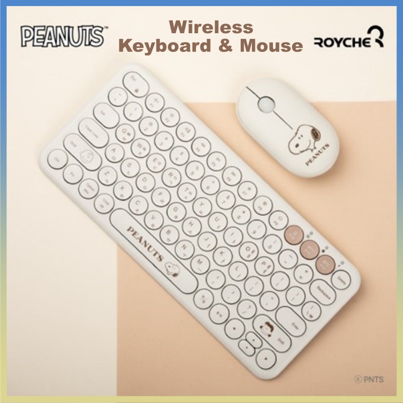 [ROYCHE] Snoopy Multi-pairing Wireless Keyboard & Mouse | Shopee Malaysia