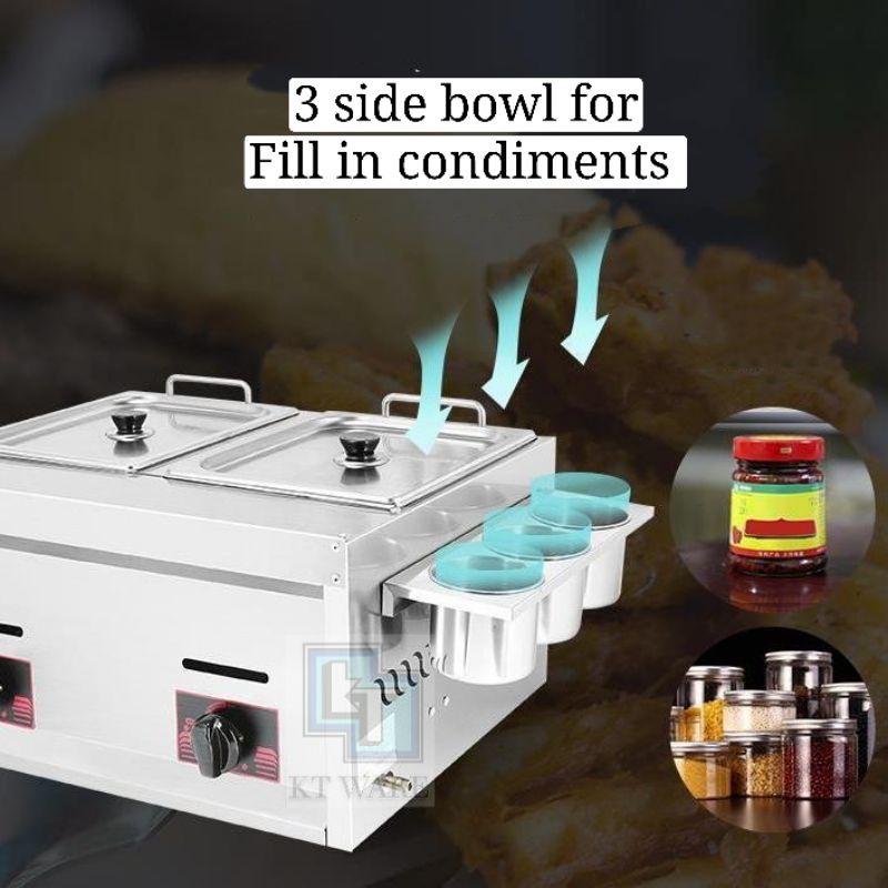 READYSTOK DAPUR NIAGA DEEP FRY MUDAH GUNA GAS 8L Comercial gas Deep