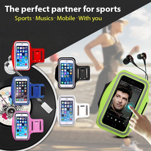 [D_Agara/1403] - Sports Outdoor Mobile Phone Arm Bag Fitness Comfortable Touchscreen Suitable 4-6 Inch Mobile Phones