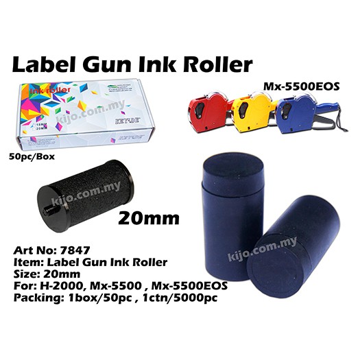 20mm Label Gun Ink Roller Shopee Malaysia