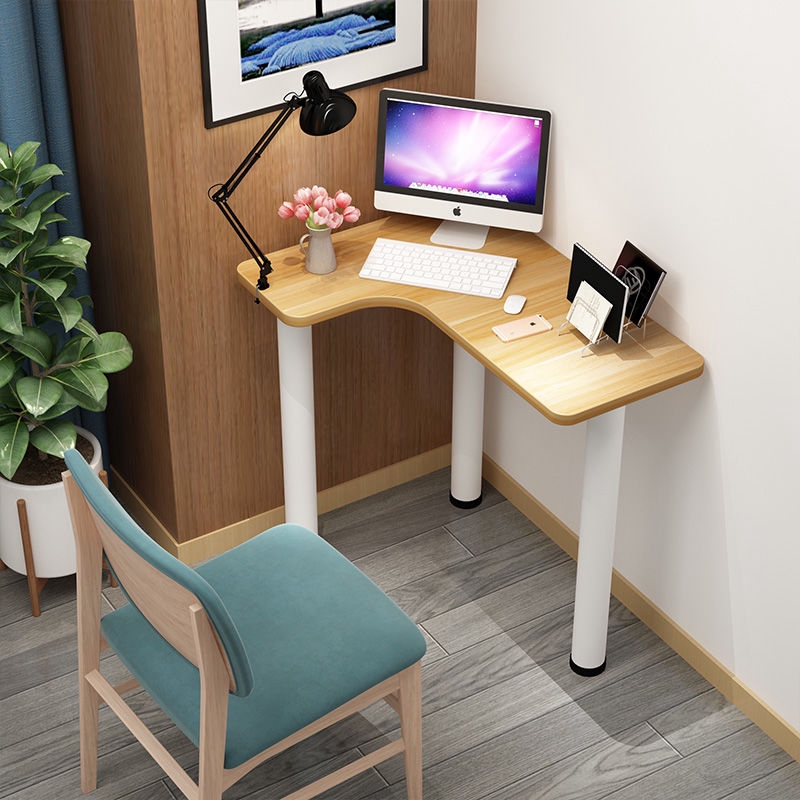 corner desk small apartment computer desk corner curved small desk mini ...