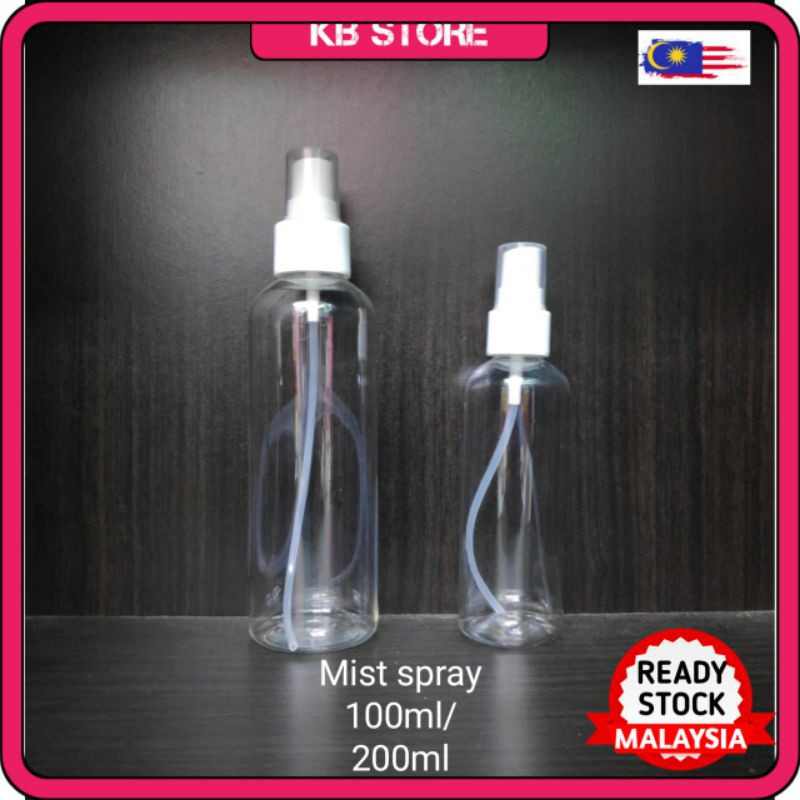 Transparent Spray Bottle Botol Spray Mist Spray Kepala Spray Mist 100ml 