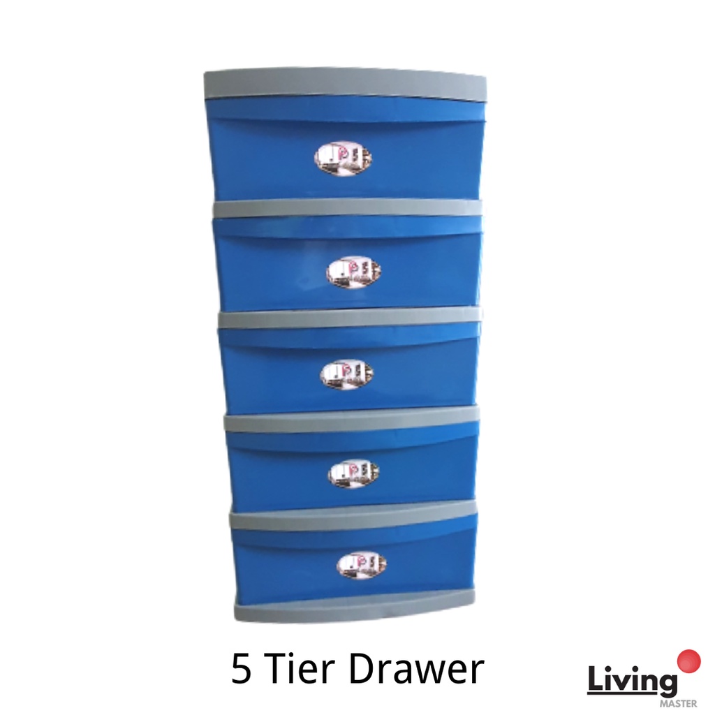 Multipurpose 5 TIER Drawer Plastic Storage Organizer