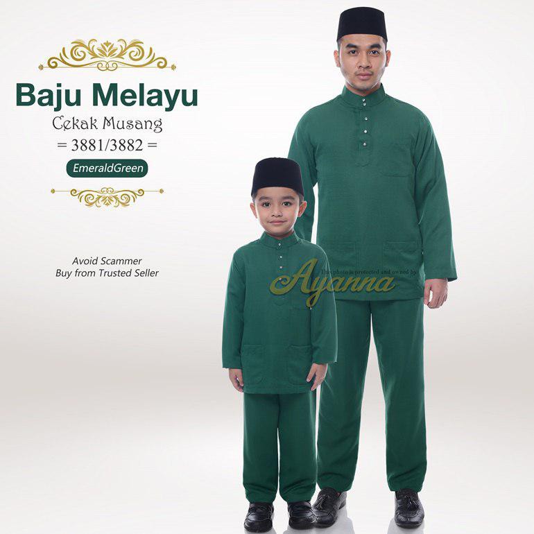 Raya 2019 Baju  Melayu  Cekak  Musang  Ayanna Sedondon Dewasa 