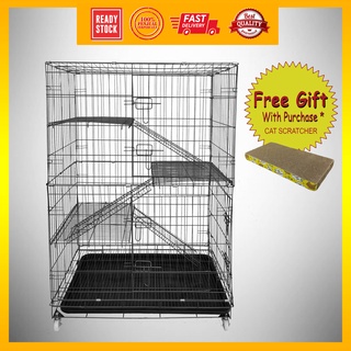 LARGE PLATFORM) Sangkar Kucing Besar 3 Tingkat / Big Cat Cage 3 