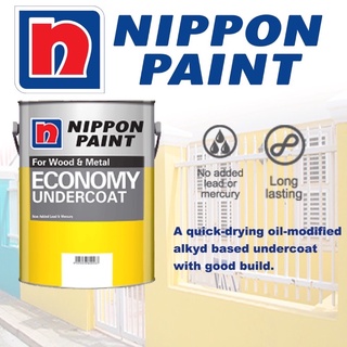 1L Nippon Economy White Undercoat /Primer/Undercoat Besi /For Metal ...