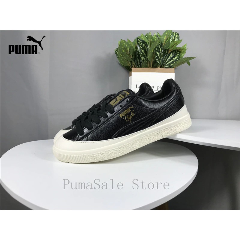 puma clyde rubber toe leather