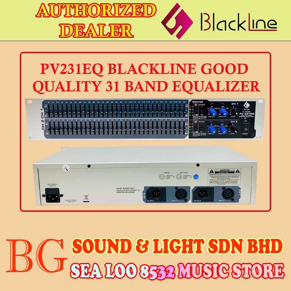 Blackline Pv231eq Pv 231eq 2 Channel 31 Band Equalizer Ship Out Everyday Shopee Malaysia