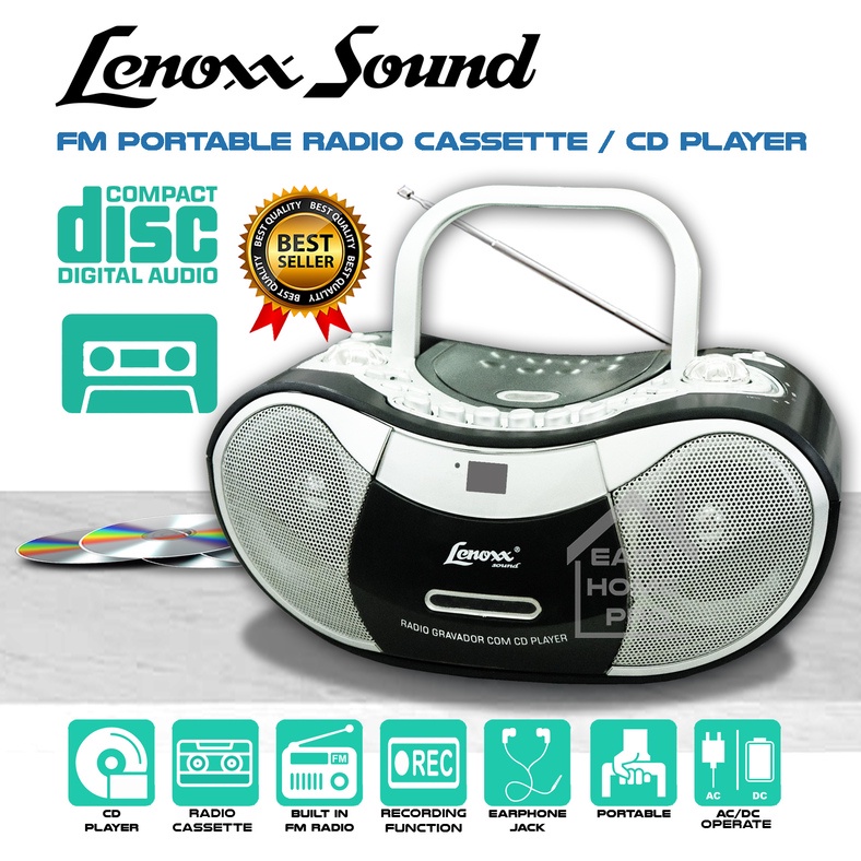 LENOXX SOUND BB230 CD BOOMBOX MICRO HIFI HIFI COMPONENT SYSTEM CD