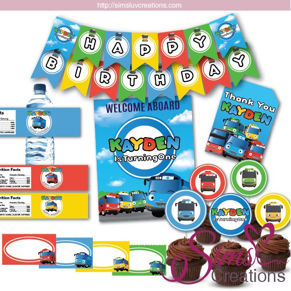  Tayo  The Little  Bus  Birthday  Decoration Kit Party  