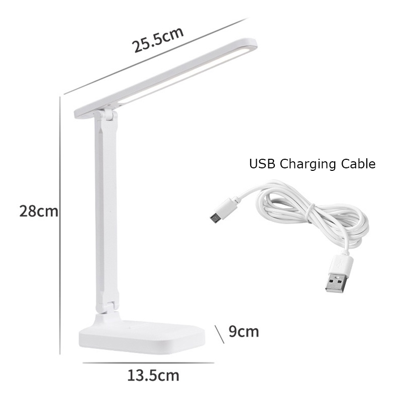 Table Lamp Eyes Protection Touch Dimmable LED Light Student Dormitory Bedroom Reading USB Rechargable Desk Lamp Special