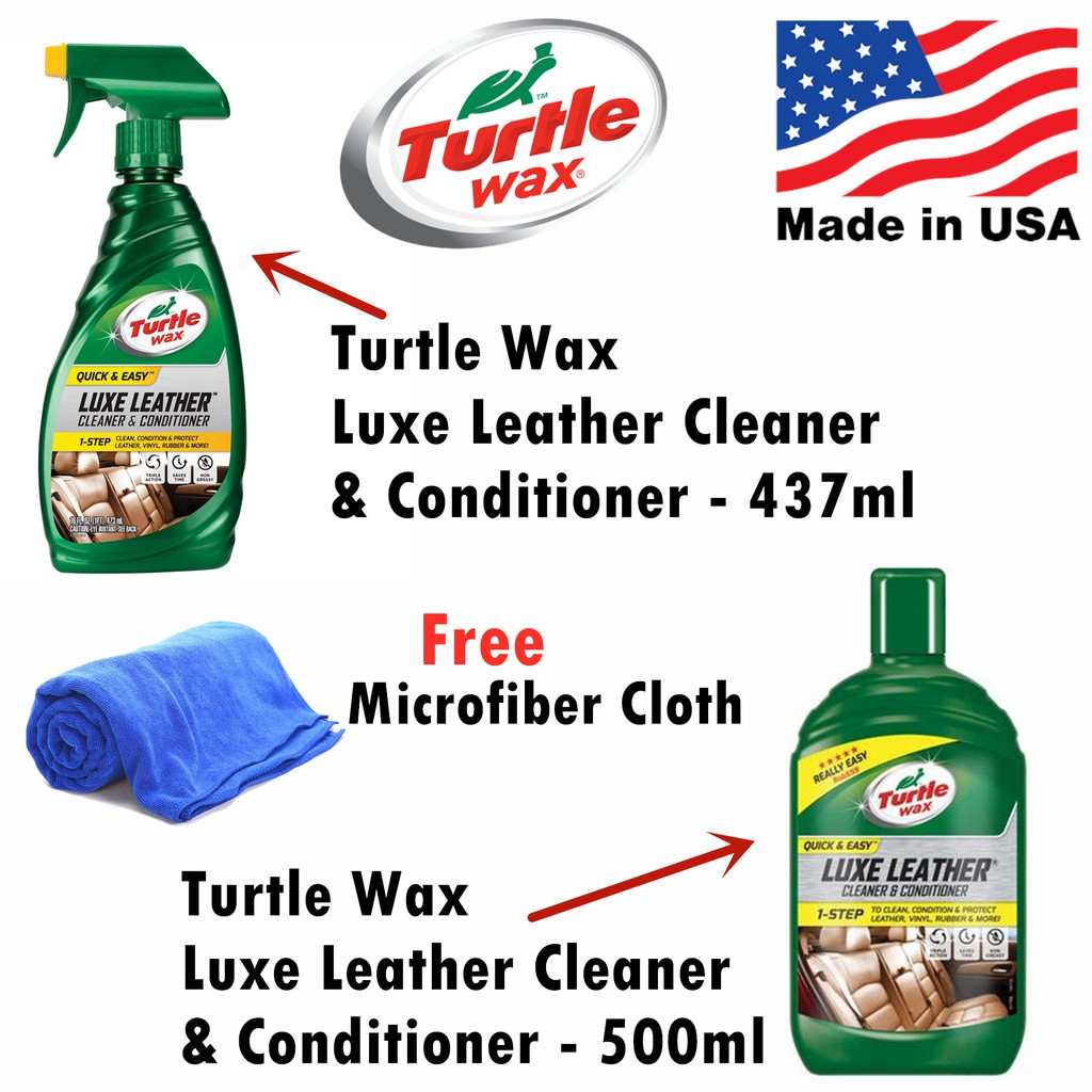 Turtle Wax Luxe Leather Cleaner & Conditioner 437ml / 500ml Shopee Malaysia