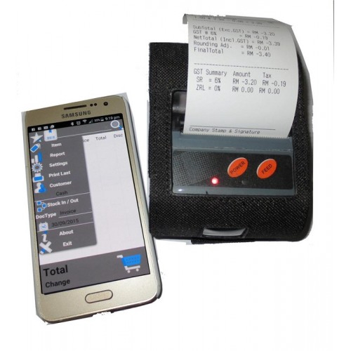 mobile pos system with printer