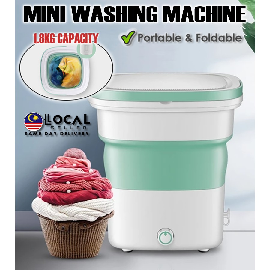 Small Portable Folding Washing Machine Automatic Personal Rotating