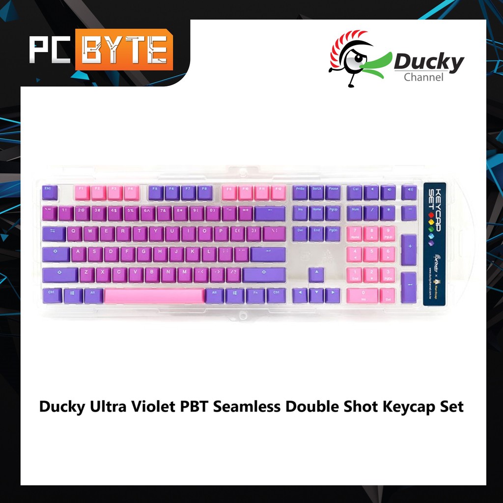 Ducky Ultra Violet PBT Seamless Double Shot Keycap Set Shopee Malaysia